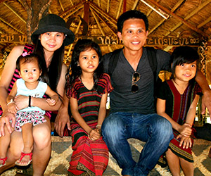 Keo Vongsavanh, who worked at Big Brother Mouse making books for children, then founded Little Elephant School